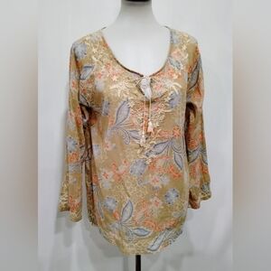 EMBROIDERED FLORAL COTTON TUNIC